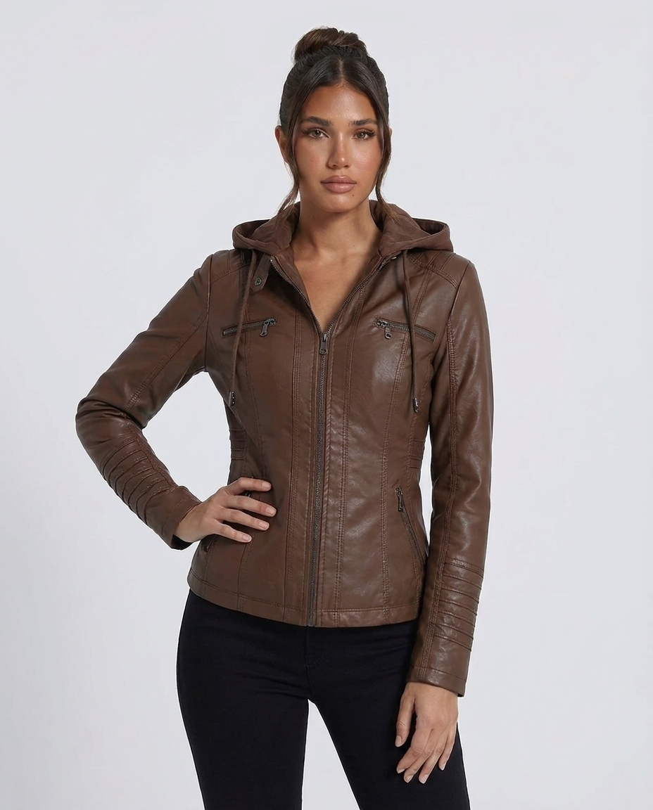 Giacca Trapuntata Donna con Cappuccio Removibile per l'Inverno