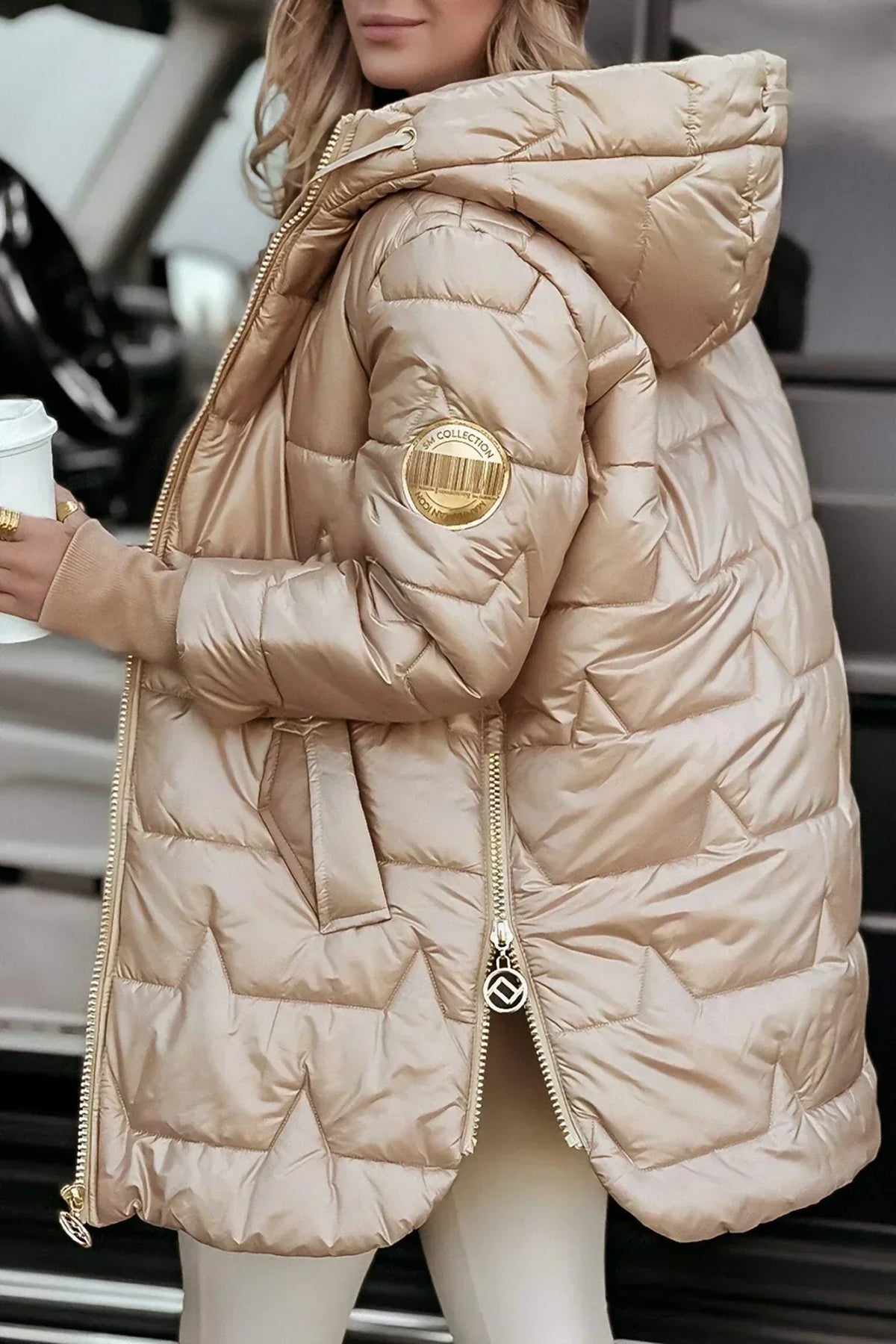 Women's hooded puffer jacket - Lana Fiorelli