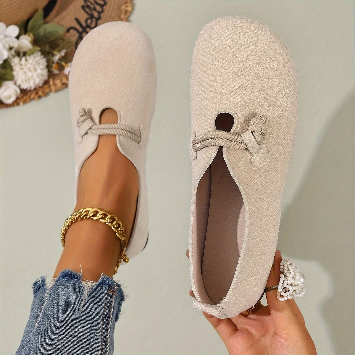 Ballerine Donna Slip On Leggere con Suola Imbottita Flessibile