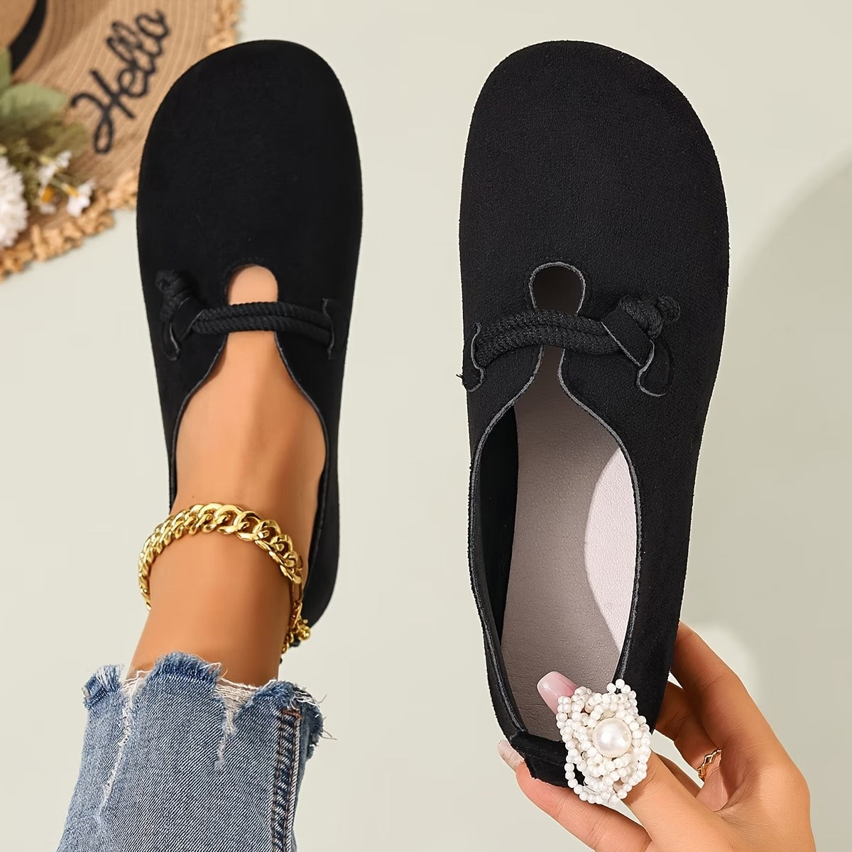 Ballerine Donna Slip On Leggere con Suola Imbottita Flessibile