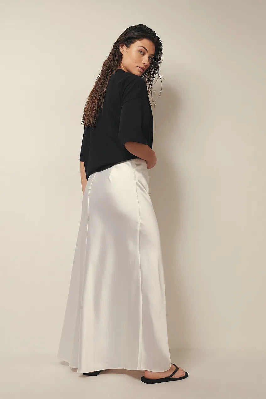 White straight midi skirt - Lana Fiorelli