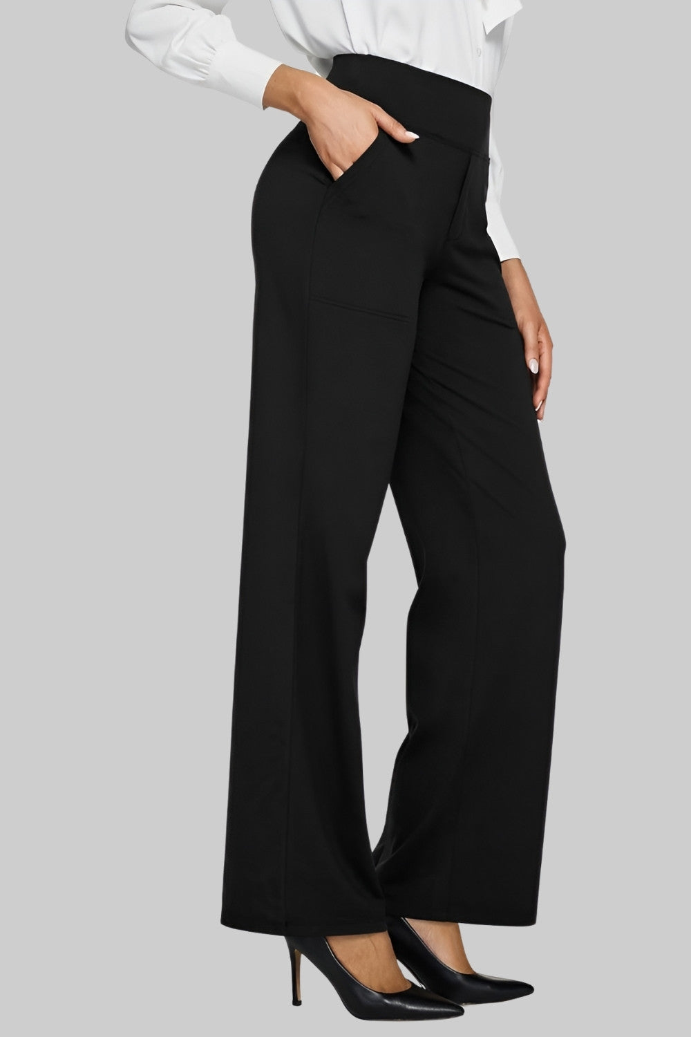Beige stretch trousers - Lana Fiorelli