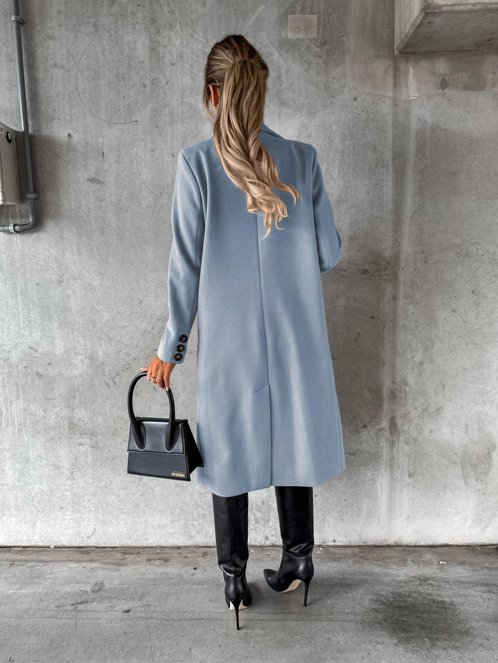Women's long double breasted coat - Lana Fiorelli