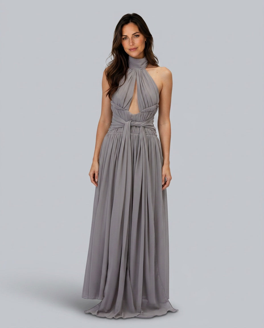 Grey Maxi Dress - Lana Fiorelli