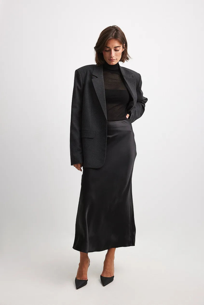 White straight midi skirt - Lana Fiorelli