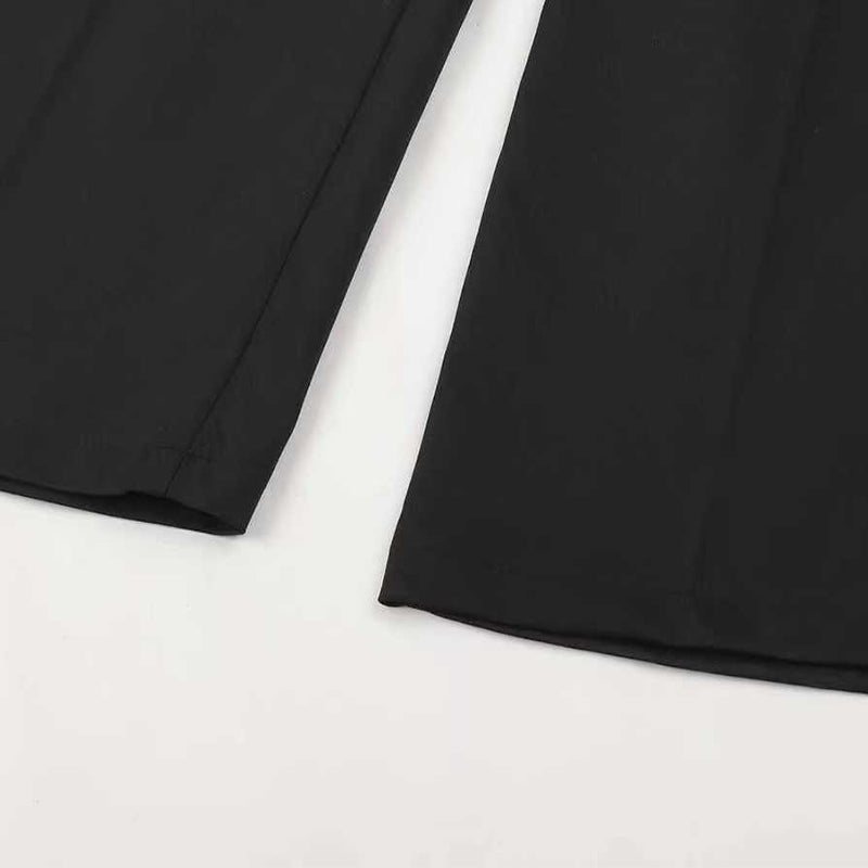 Dark Grey high waist trousers - Lana Fiorelli