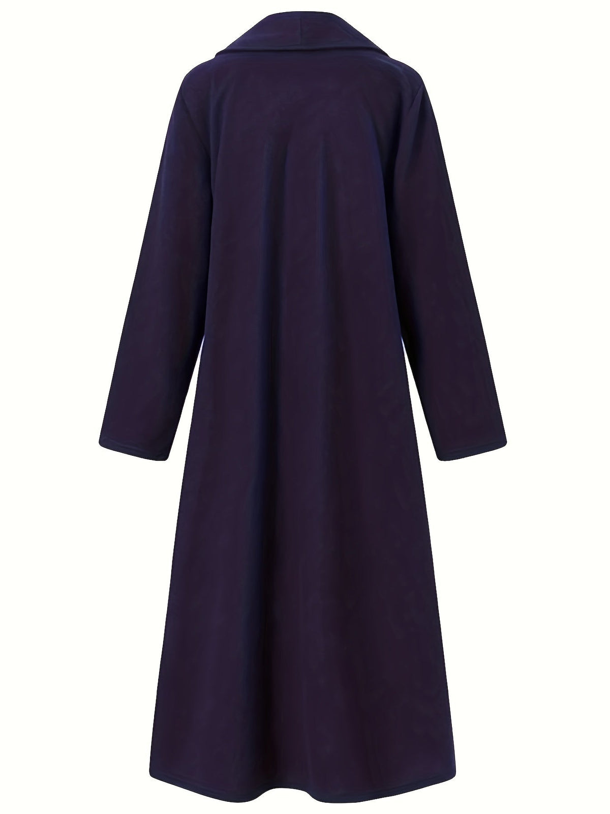 Dark Brown maxi open front coat - Lana Fiorelli