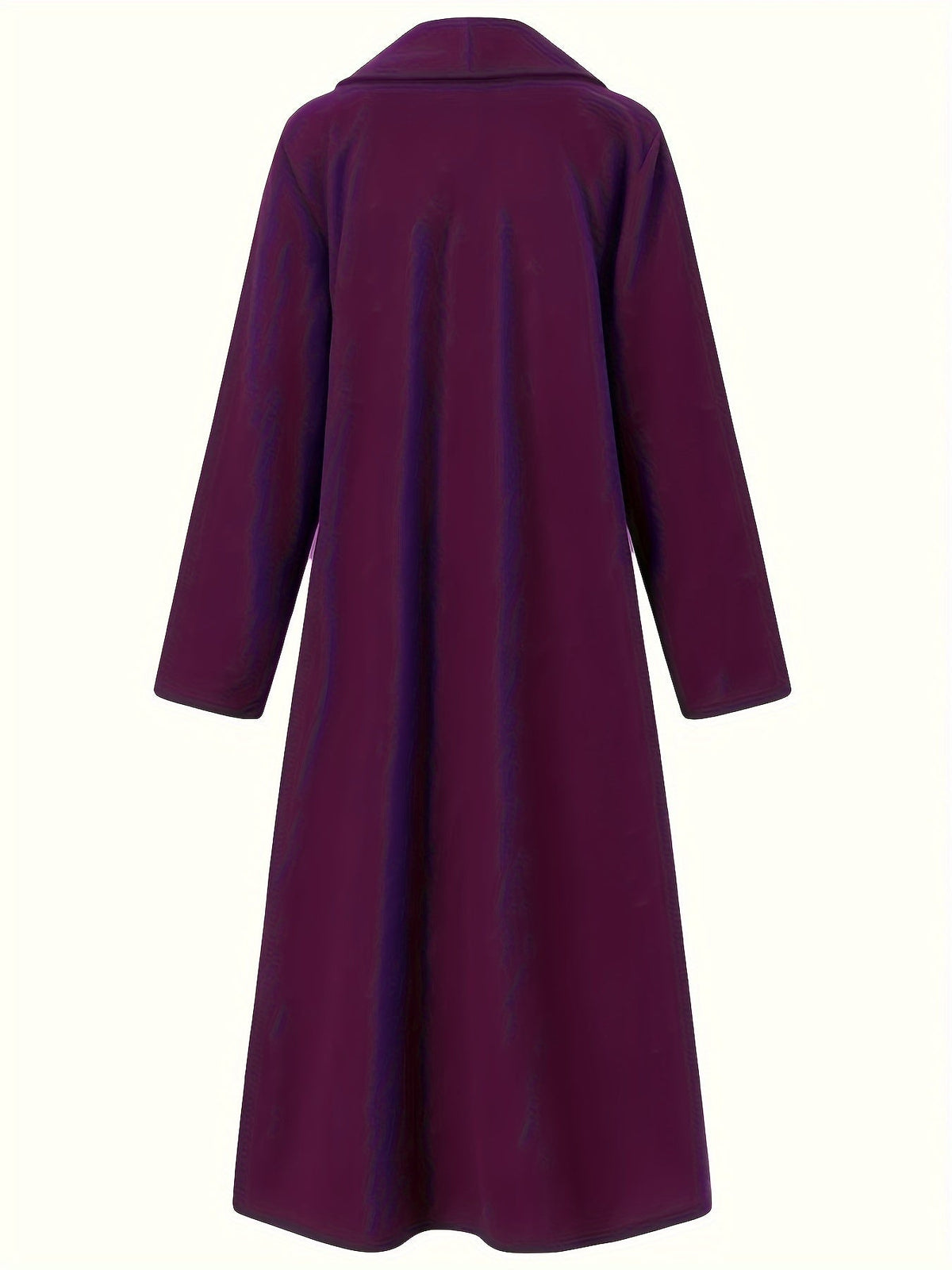 Dark Brown maxi open front coat - Lana Fiorelli