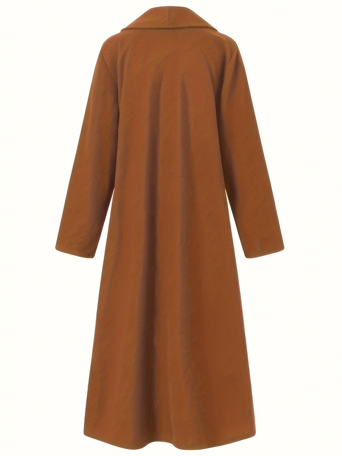 Grey maxi open front coat - Lana Fiorelli