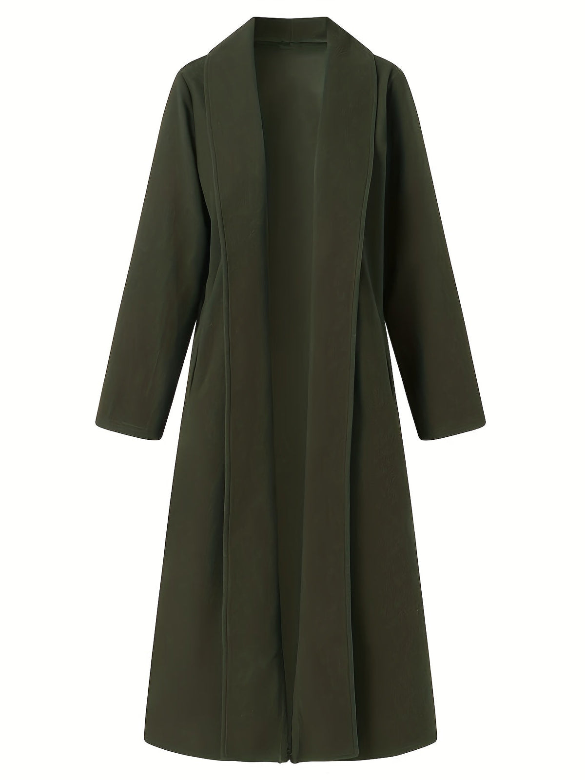 Navy maxi open front coat - Lana Fiorelli