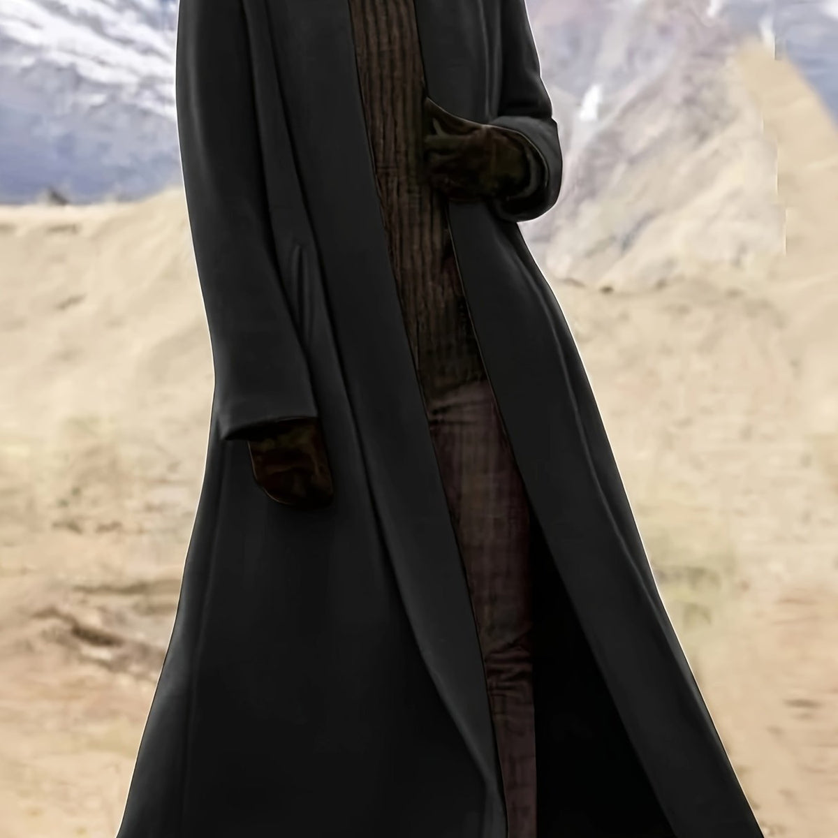Purple maxi open front coat - Lana Fiorelli