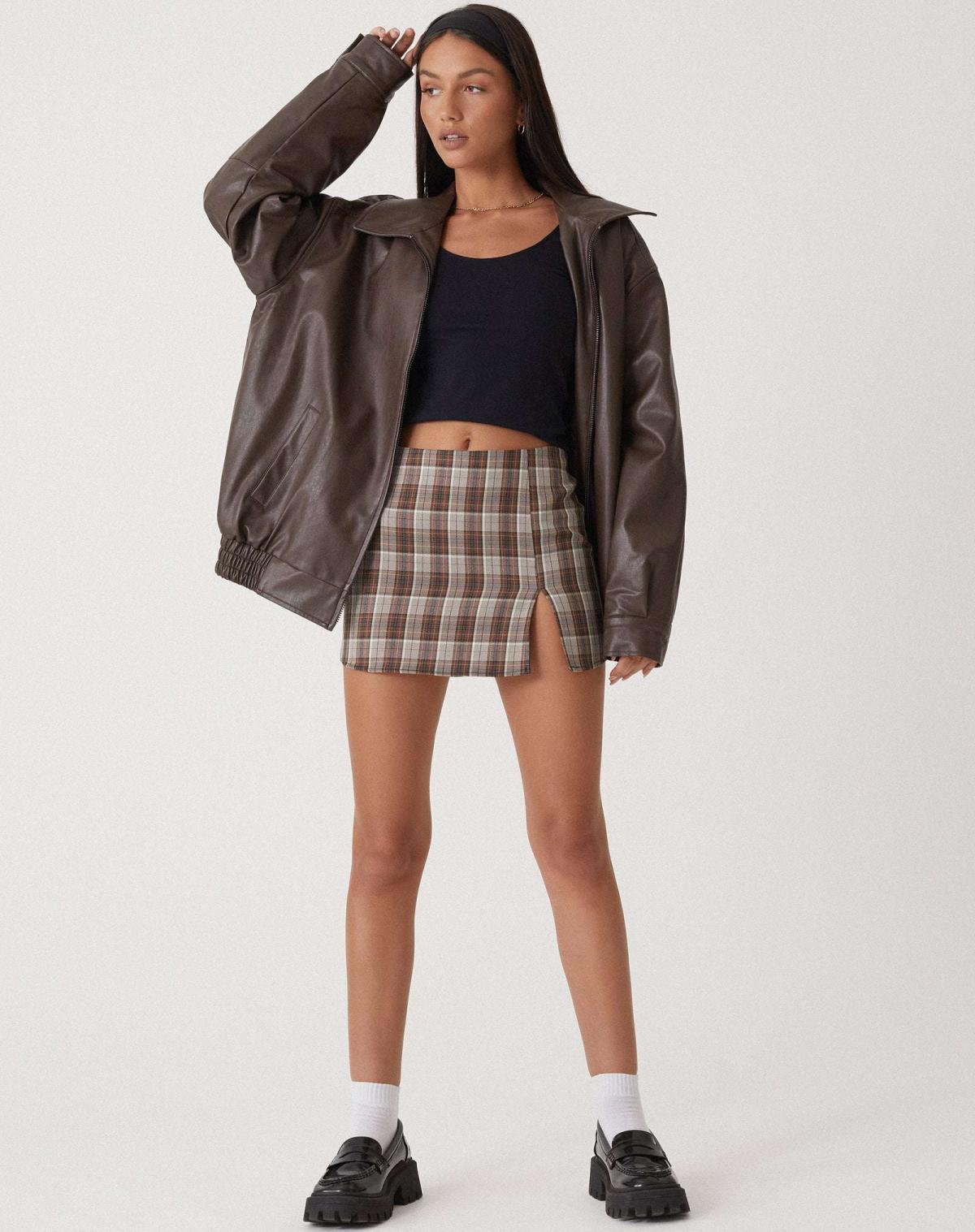 Brown bomber jacket - Lana Fiorelli