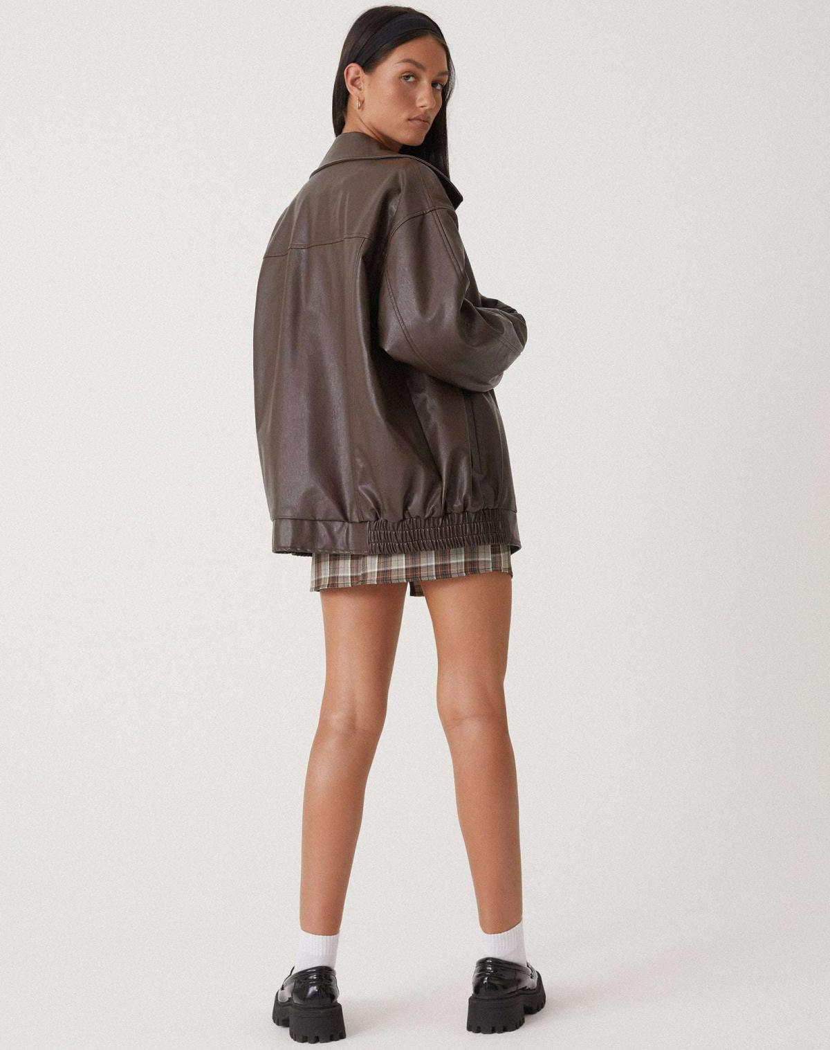 Brown bomber jacket - Lana Fiorelli