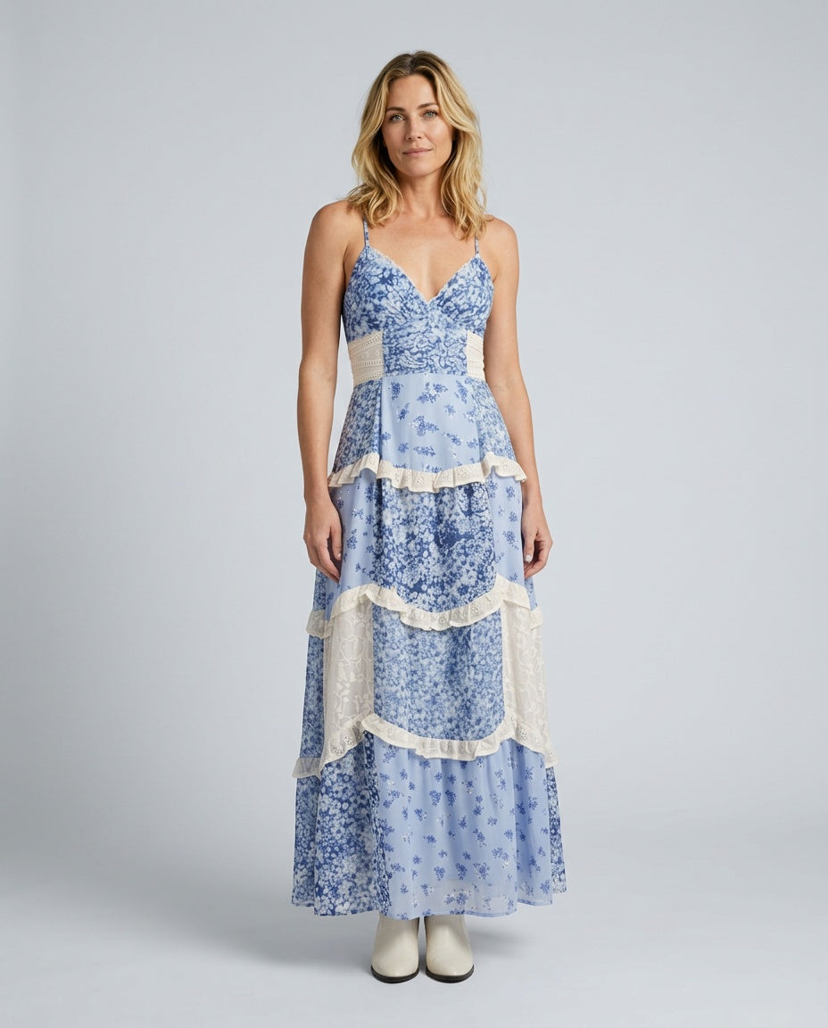 Blue Maxi Dress - Lana Fiorelli