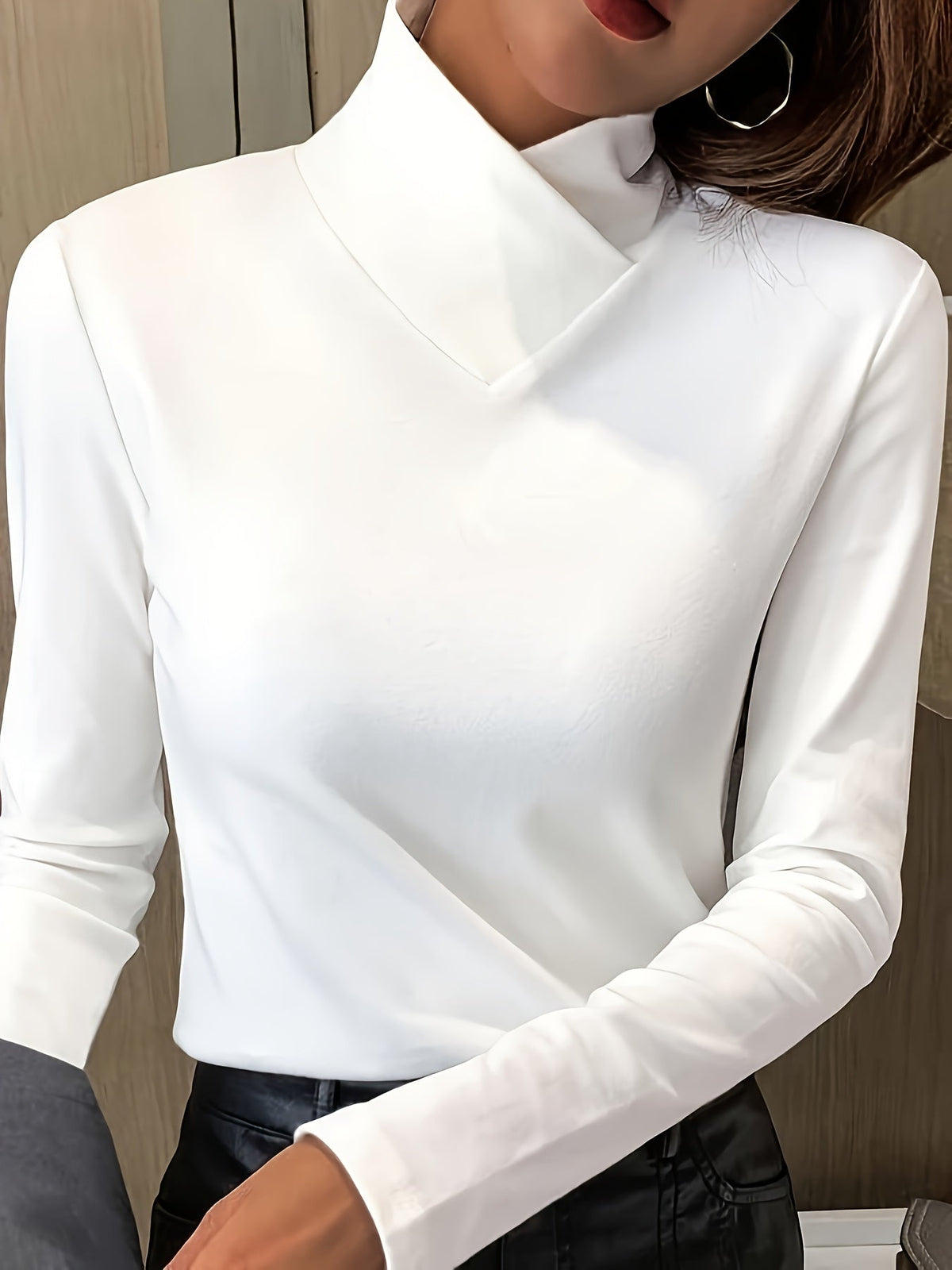 Black Long Sleeve Top - Lana Fiorelli