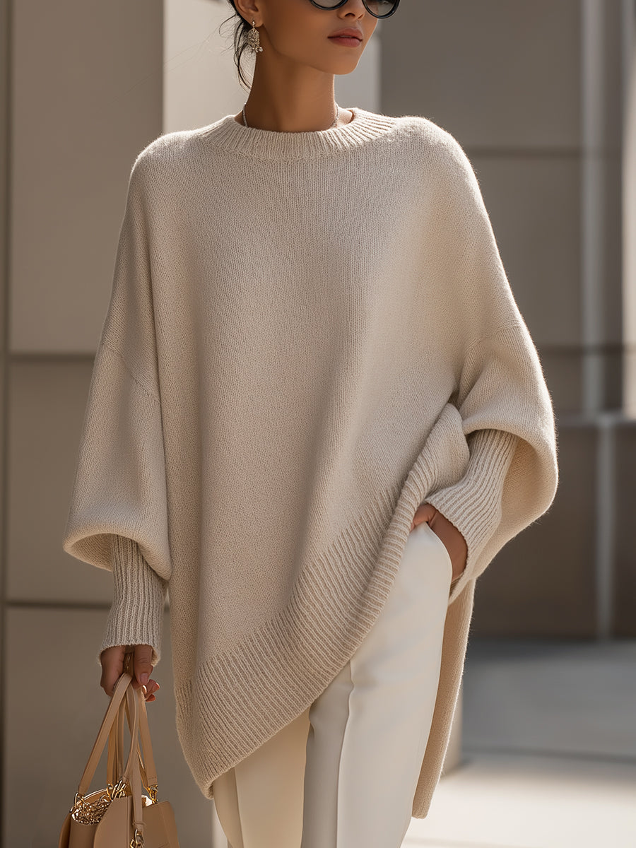 Beige oversized jumper - Lana Fiorelli