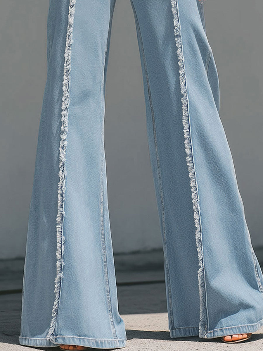 Light Blue flared jeans - Lana Fiorelli