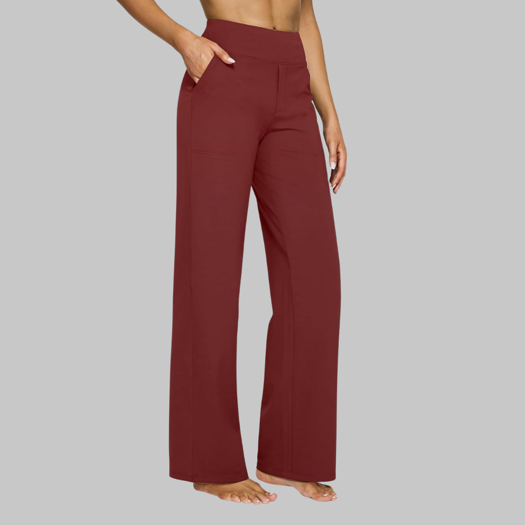 Red stretch trousers - Lana Fiorelli
