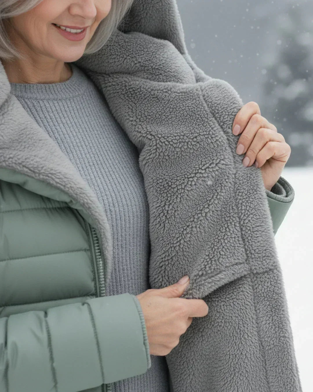 Burgundy long padded jacket - Lana Fiorelli