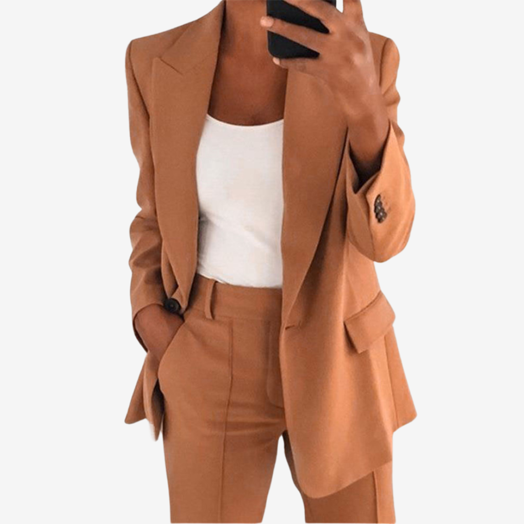 Brown blazer and trousers suit - Lana Fiorelli