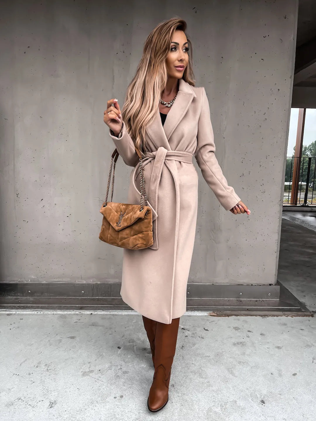 Beige coat - Lana Fiorelli