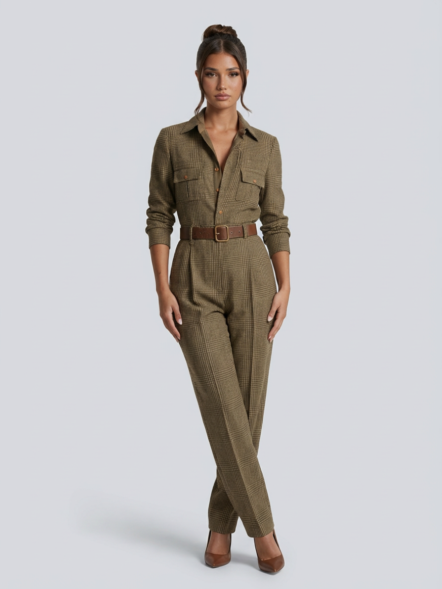 Brown Jumpsuit - Lana Fiorelli