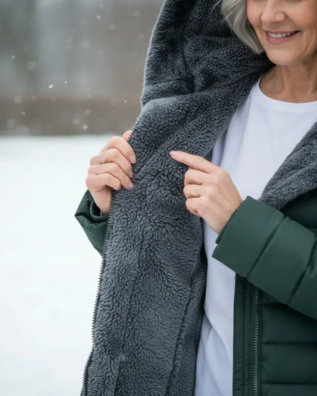 Burgundy long padded jacket - Lana Fiorelli