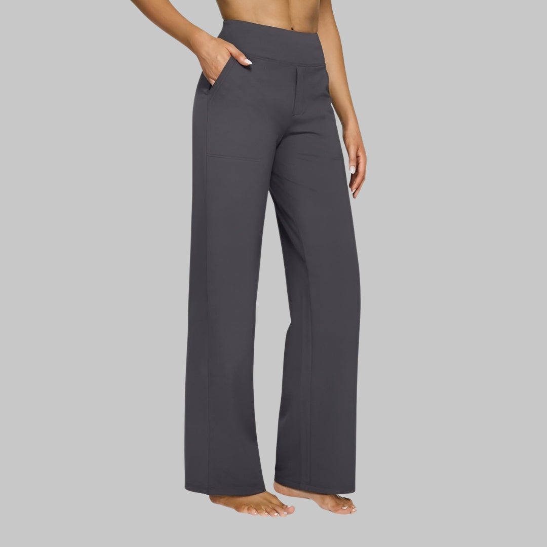Dark Grey stretch trousers - Lana Fiorelli