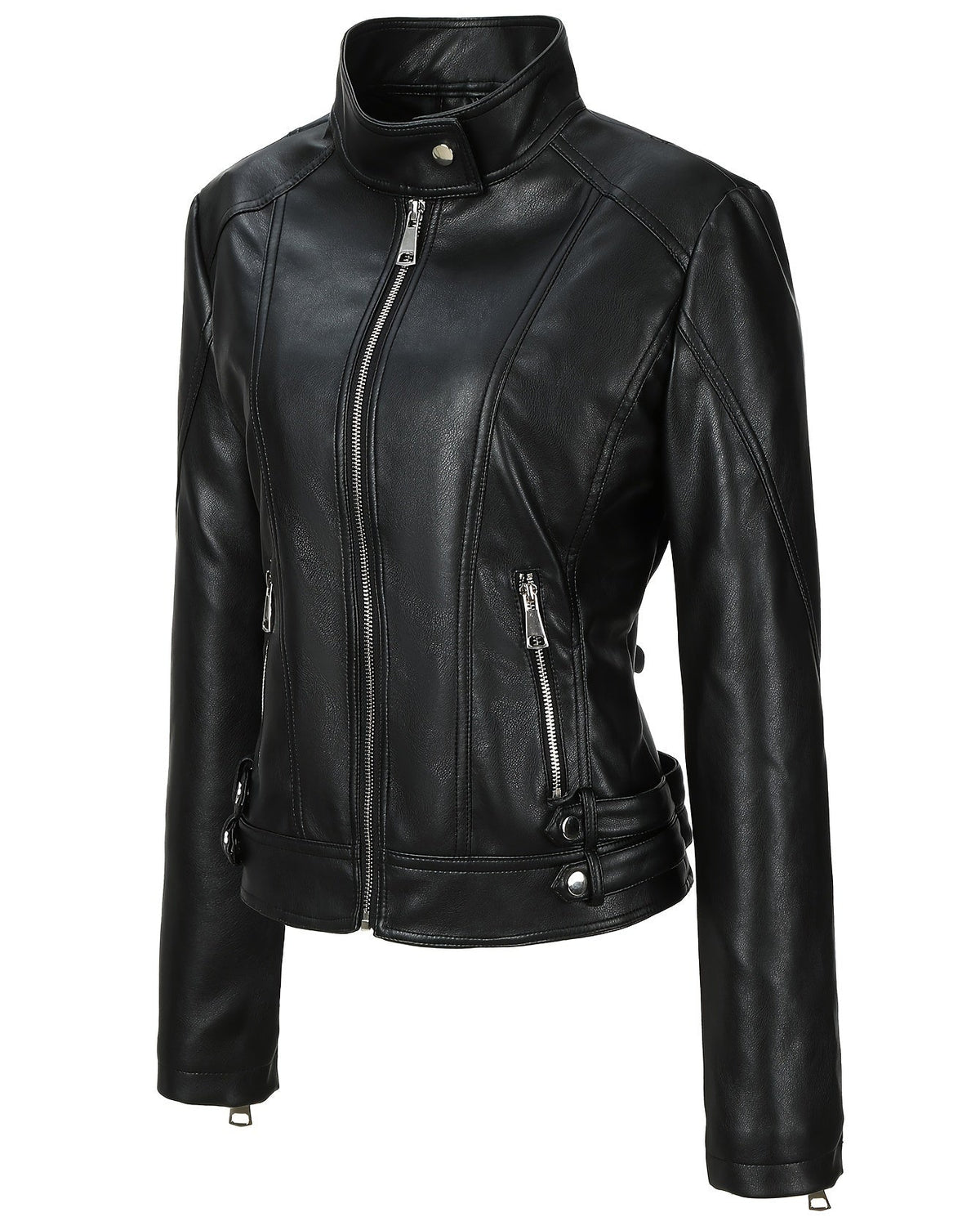 Camilla | Giacca Biker Slim in Ecopelle