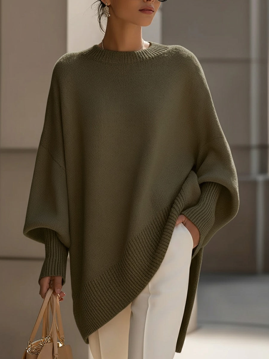 Khaki oversized jumper - Lana Fiorelli