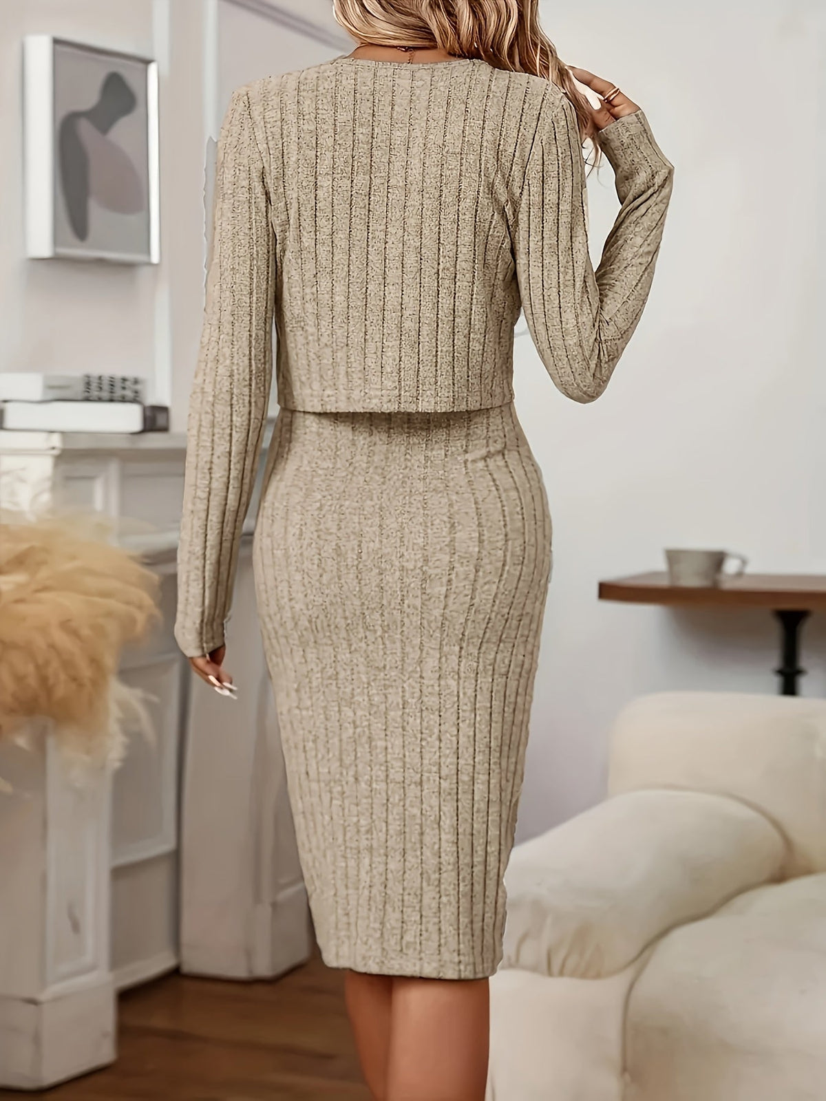 Women's ribbed knit set - Lana Fiorelli