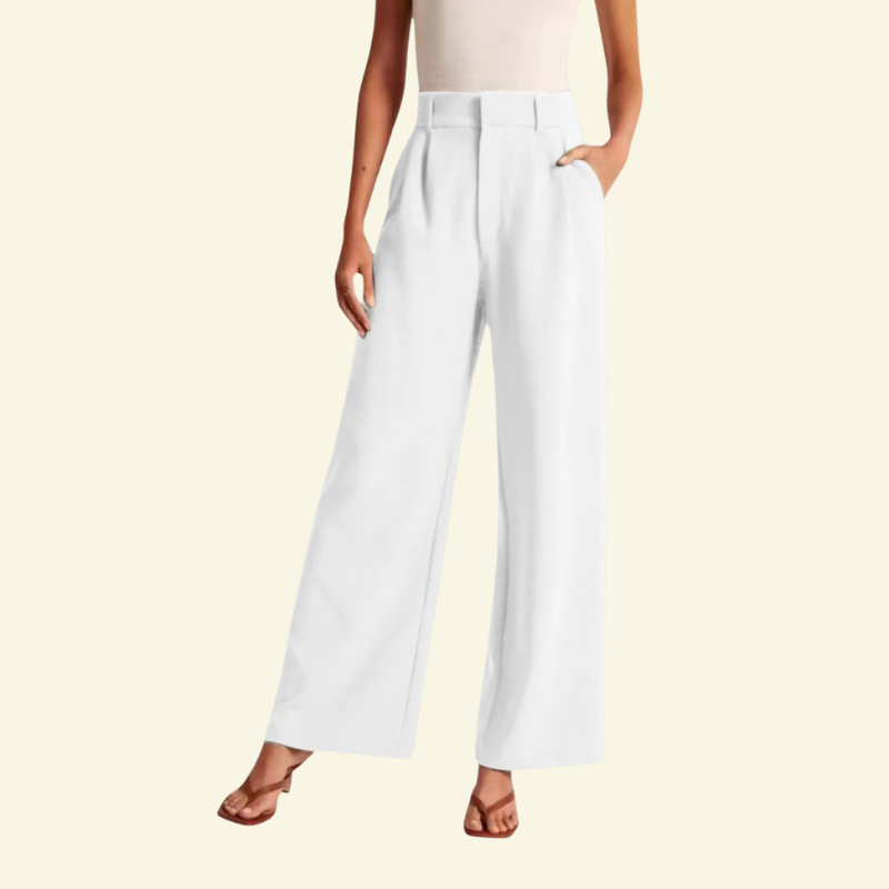 White palazzo trousers - Lana Fiorelli