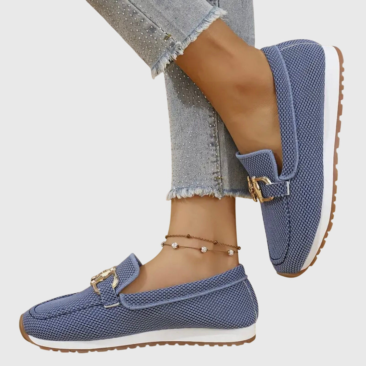 Grey knit slip on sneakers - Lana Fiorelli