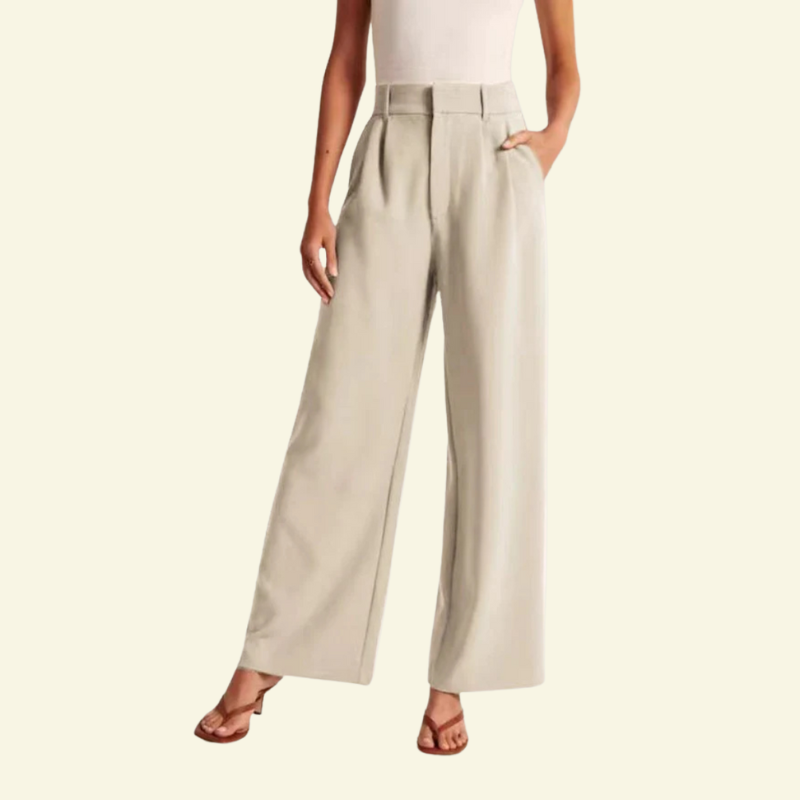 Cream palazzo trousers - Lana Fiorelli