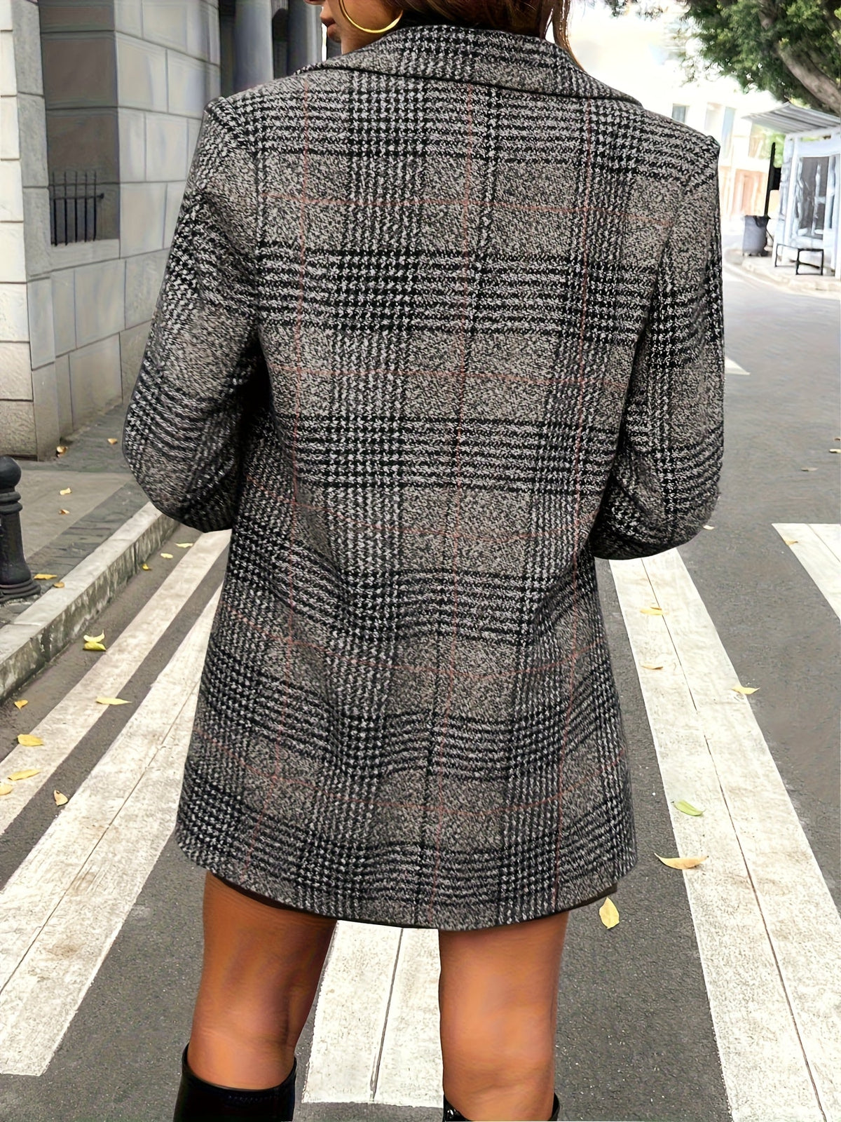Women's houndstooth coat - Lana Fiorelli