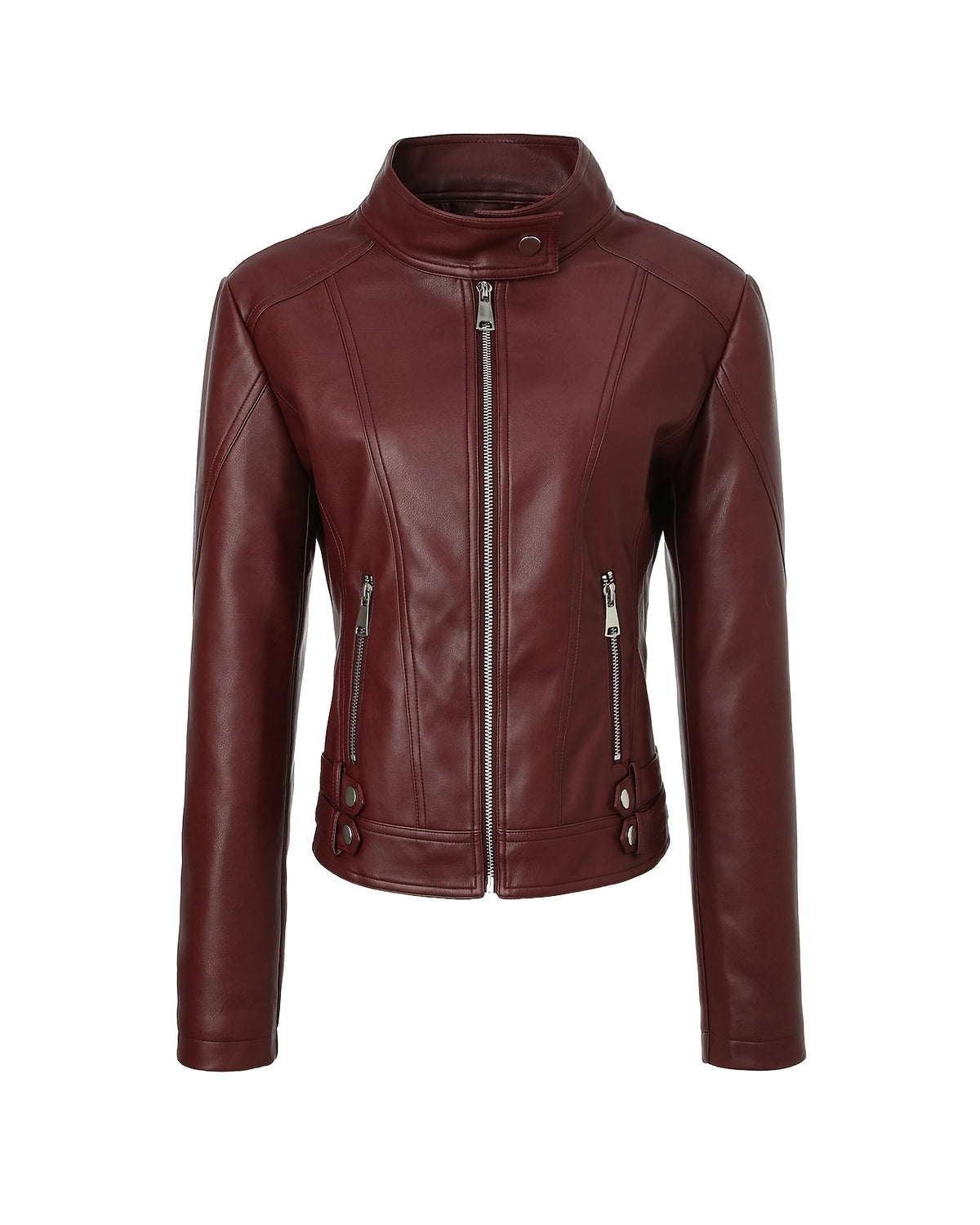Camilla | Giacca Biker Slim in Ecopelle