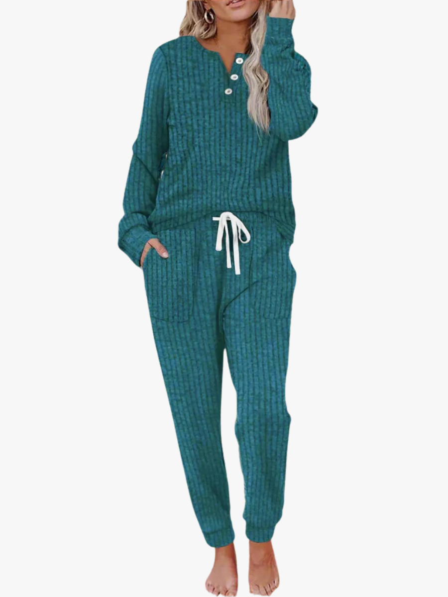 Women's ribbed lounge set - Lana Fiorelli