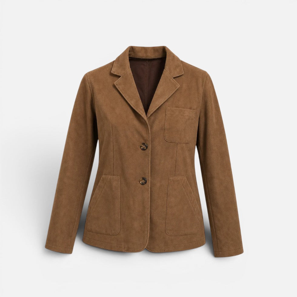 Brown lapel blazer - Lana Fiorelli