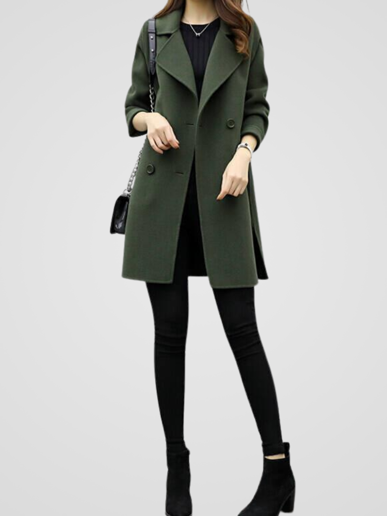 Women's double-breasted coat - Lana Fiorelli