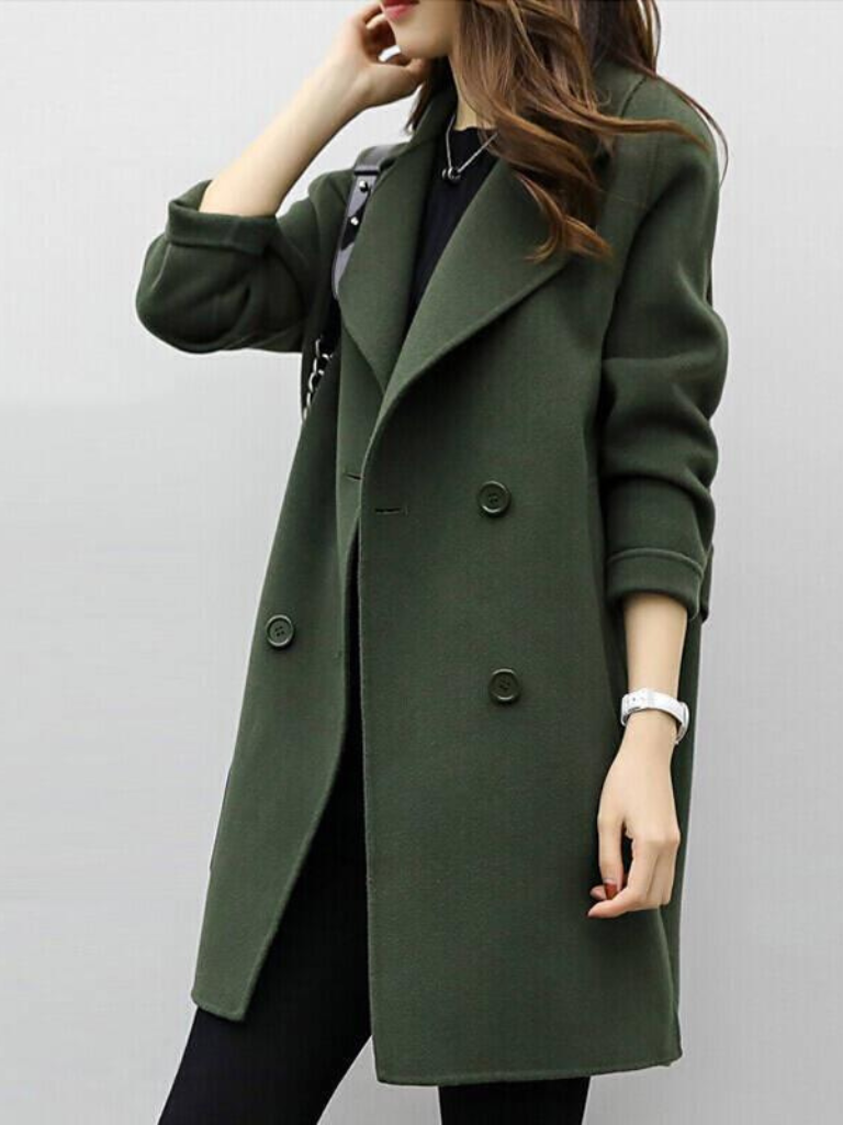 Women's double-breasted coat - Lana Fiorelli