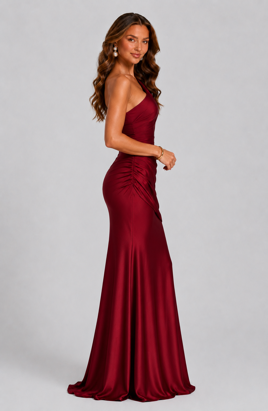 One-Shoulder Maxi Dress - Lana Fiorelli