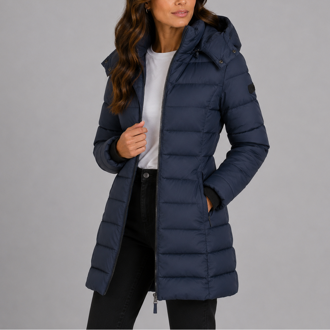 Navy puffer jacket - Lana Fiorelli