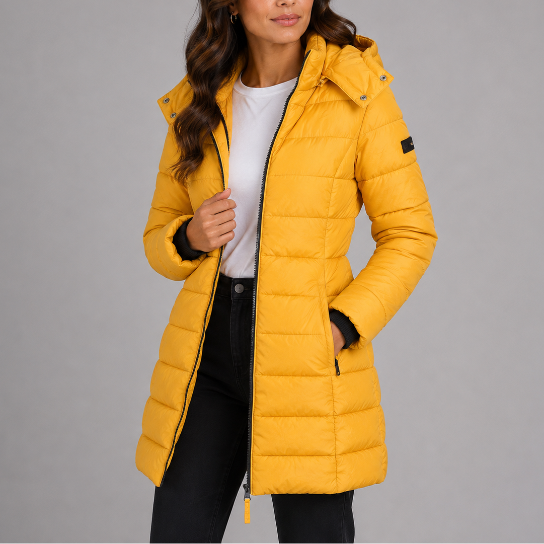 Yellow puffer jacket - Lana Fiorelli