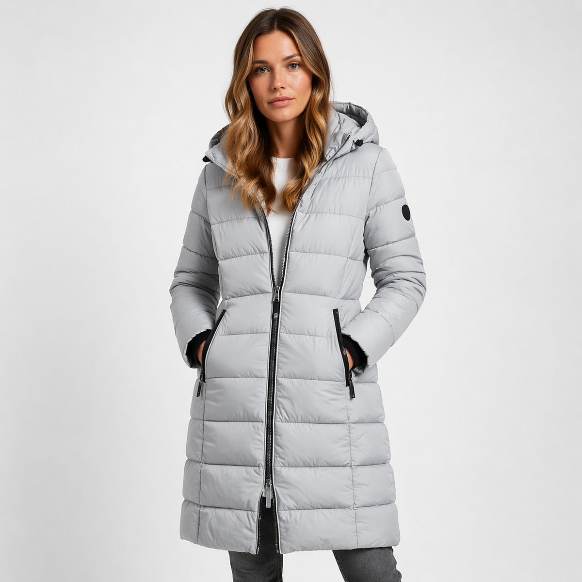 Grey puffer jacket - Lana Fiorelli