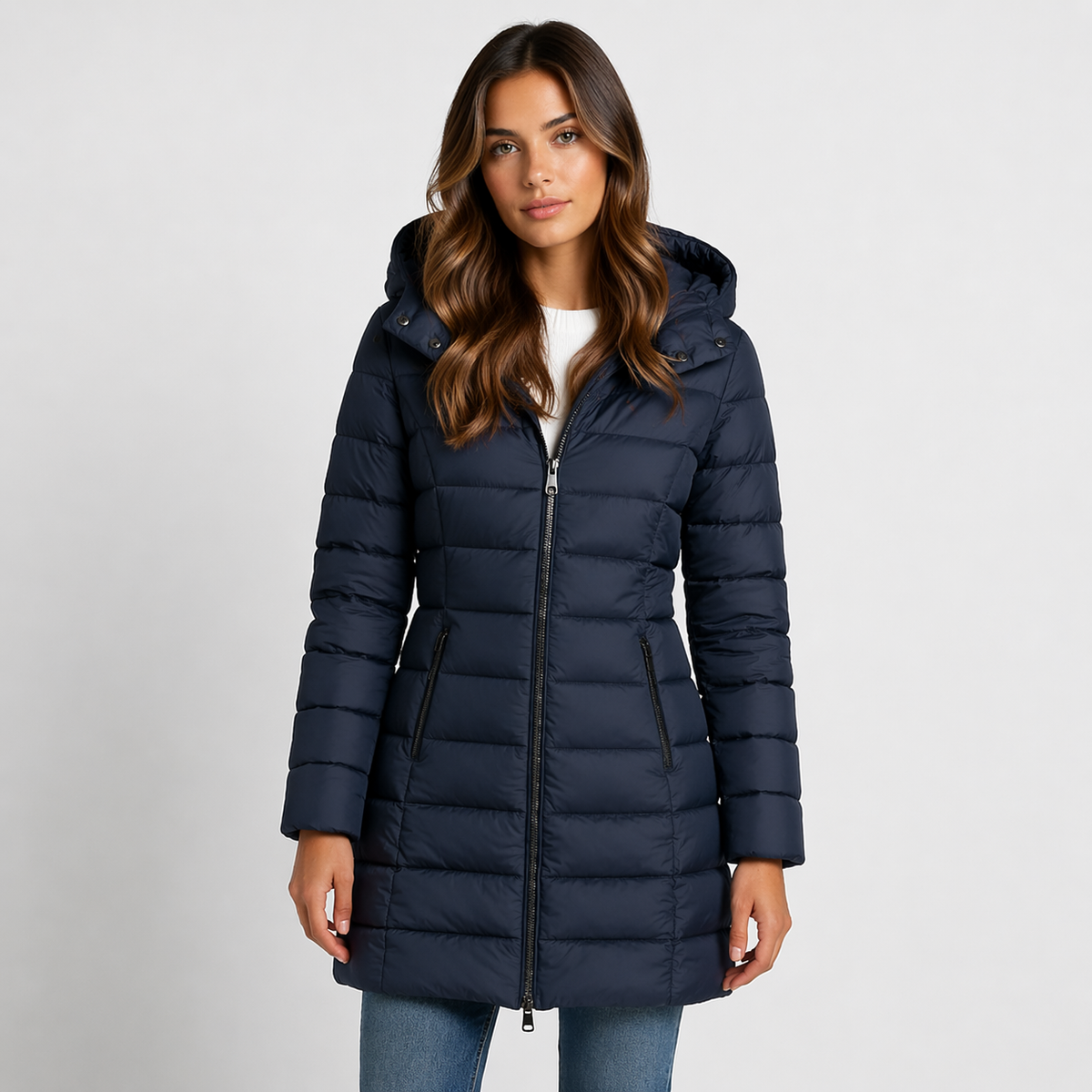 Navy puffer jacket - Lana Fiorelli