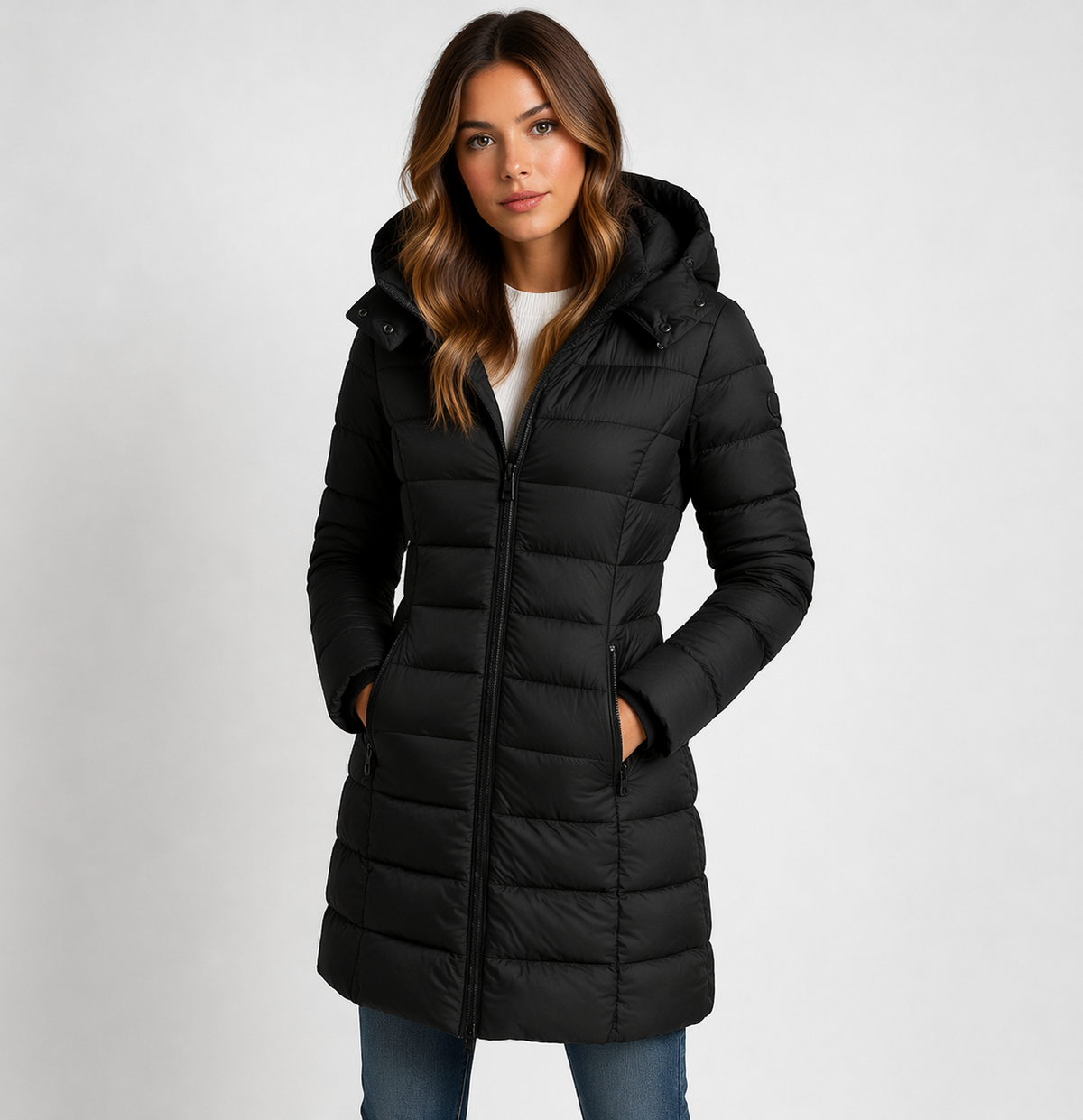 Black puffer jacket - Lana Fiorelli