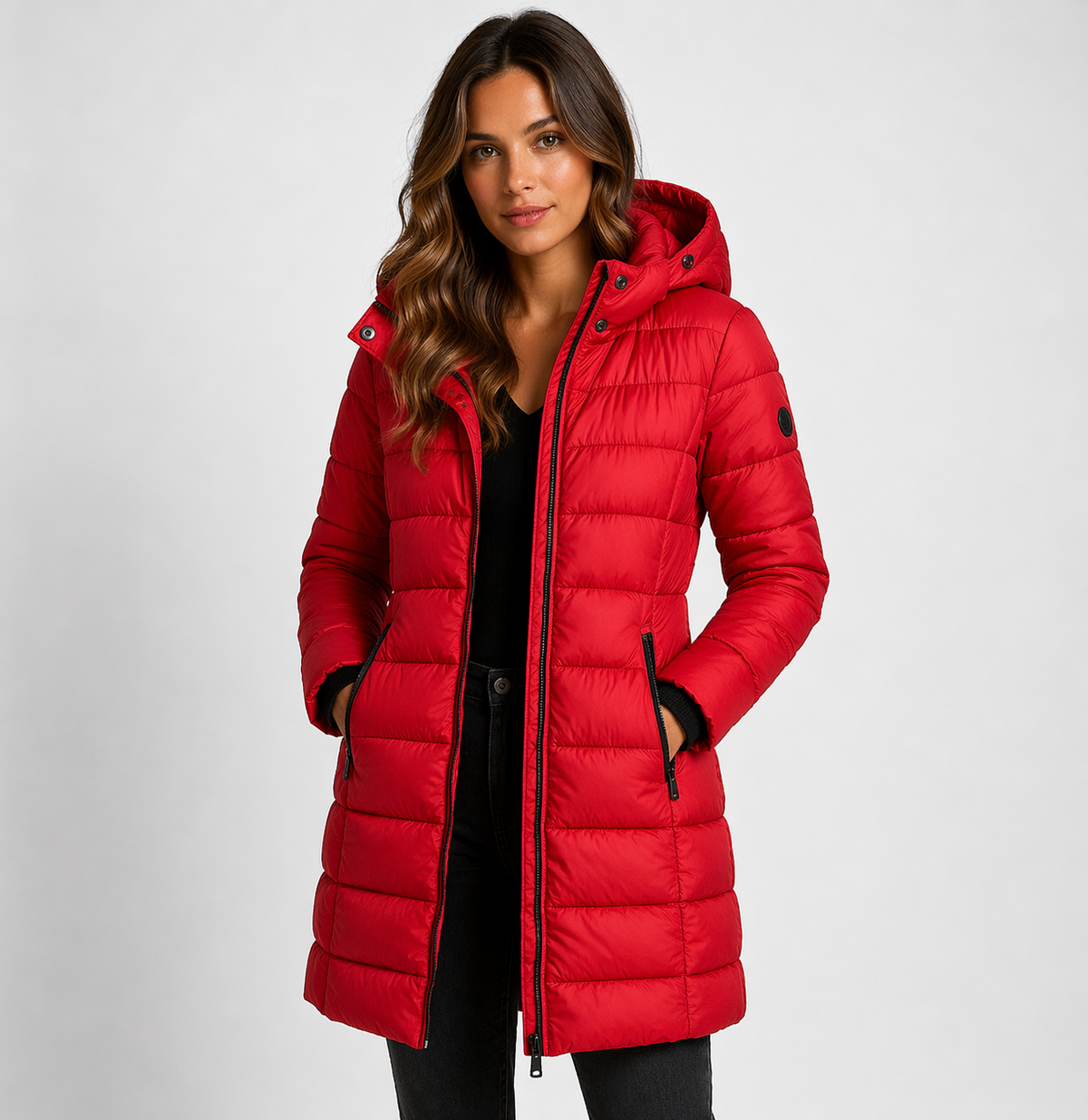 Red puffer jacket - Lana Fiorelli