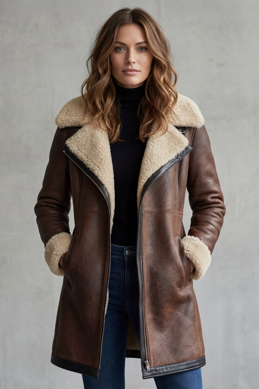 Dark Brown coat - Lana Fiorelli