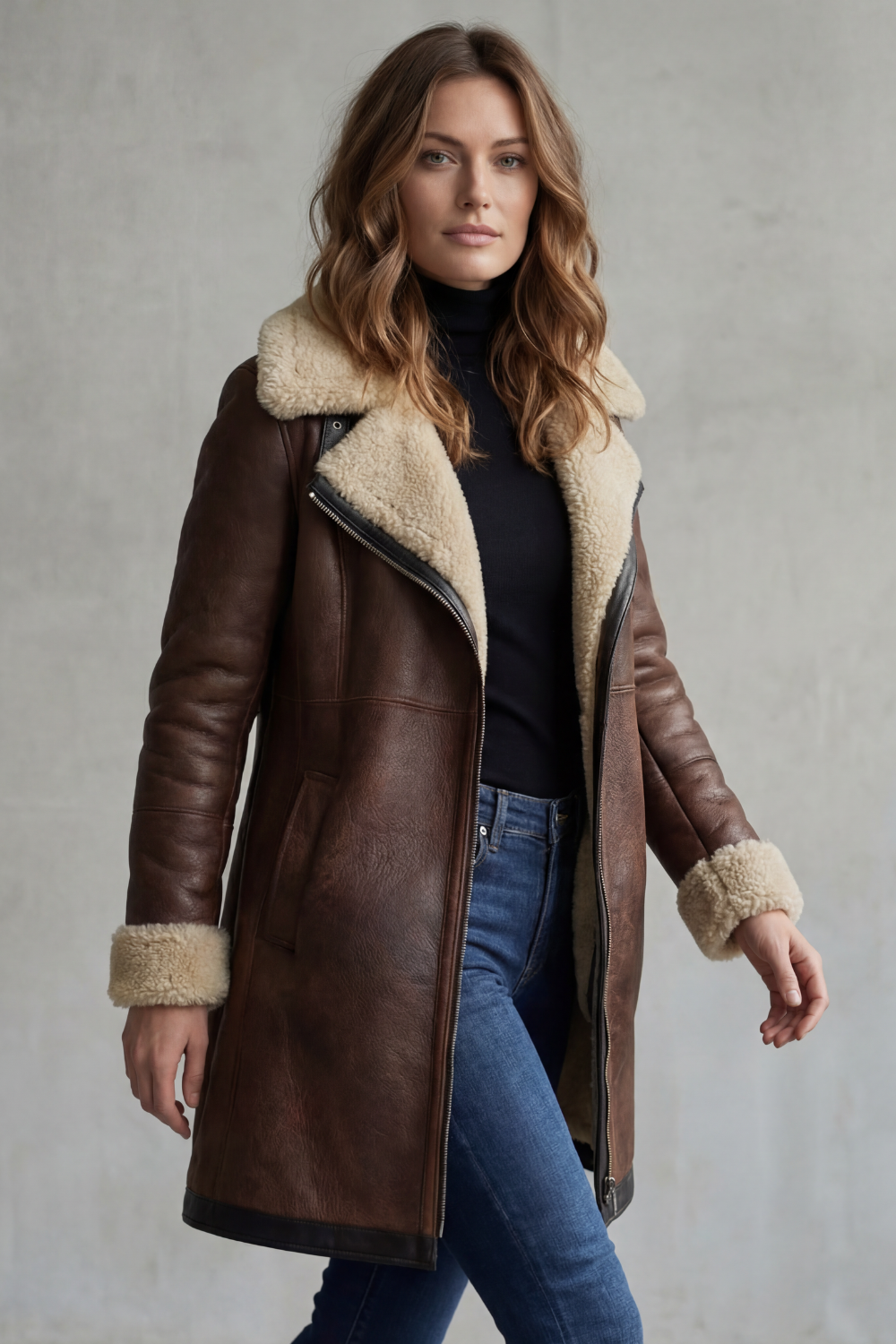Dark Brown coat - Lana Fiorelli