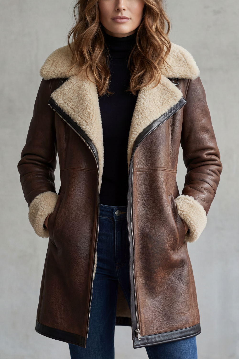 Dark Brown coat - Lana Fiorelli